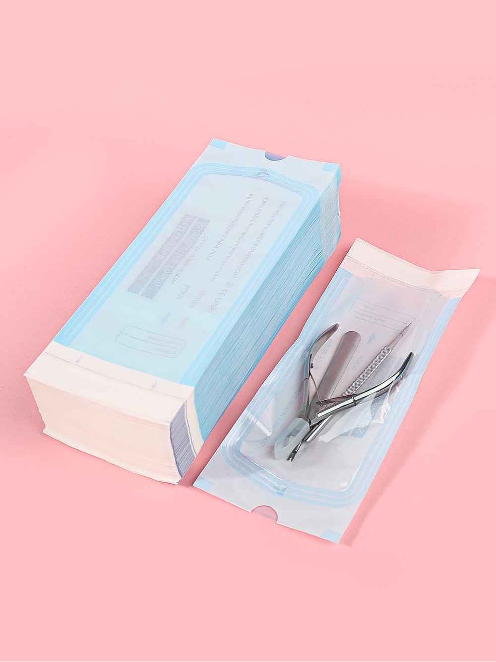 Klimonla 200 Pcs 90* 230 mm Disposable Sterilization Bags Self Sealing